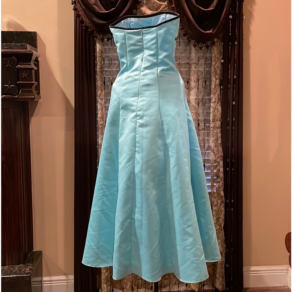 Gunne Sax 5/6 Jessica McClintock Strapless Prom Homecoming Formal Gown - Picture 3 of 16